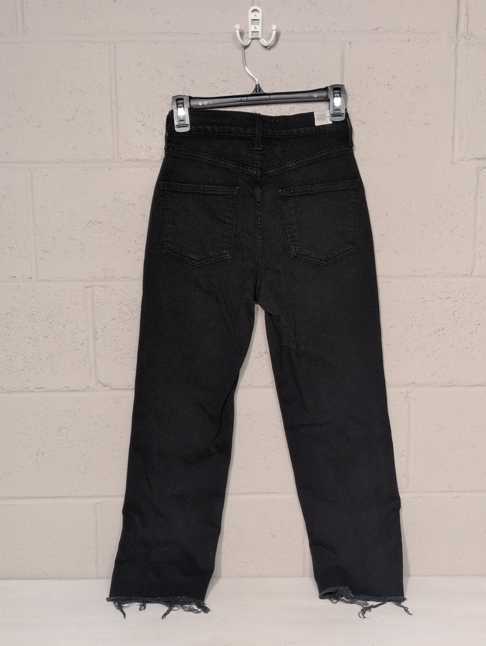 Frank & Eileen Monaghan Black Denim High Rise Straight Leg Jeans W25 - Picture 7 of 11